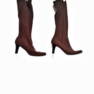 Maurice faux brown suede 16” boots size 10